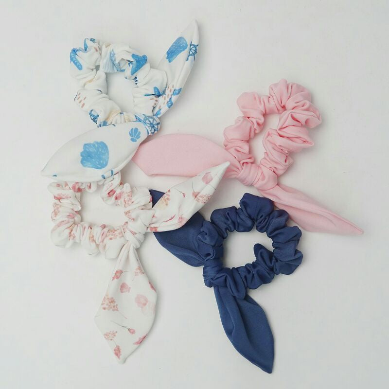 Summertide Bow Scrunchie Hair Tie | Ikat Rambut Bahan Baju Renang
