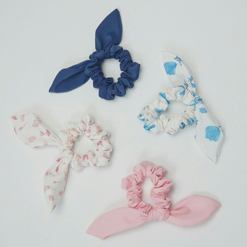 Summertide Bow Scrunchie Hair Tie | Ikat Rambut Bahan Baju Renang