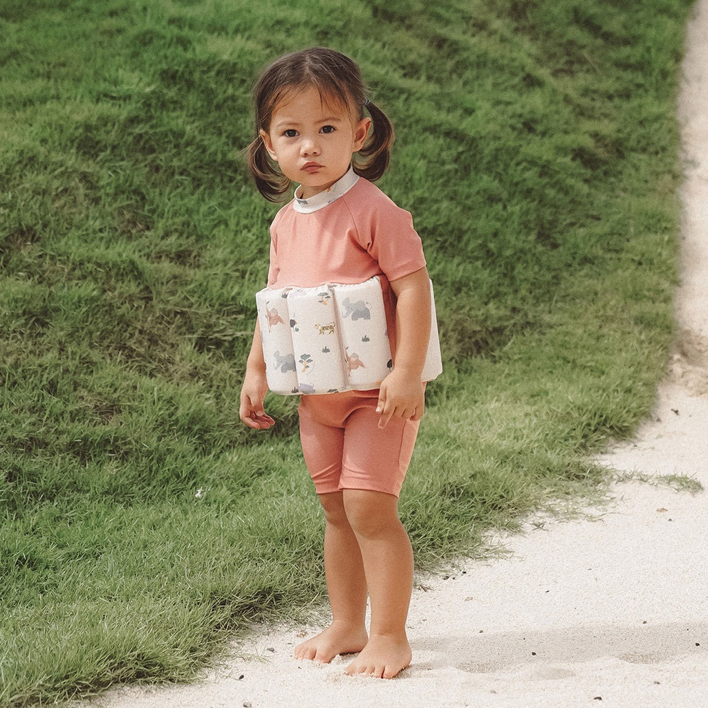 Summertide Girls Short Sleeve Floatsuit | Baju Renang Pelampung Anak