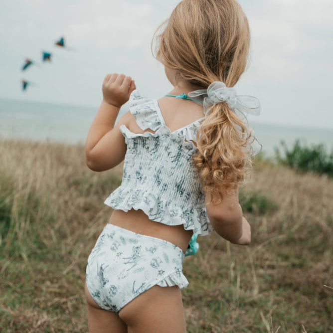 Disney Bambi Smocked Ruffle Strap Bikini