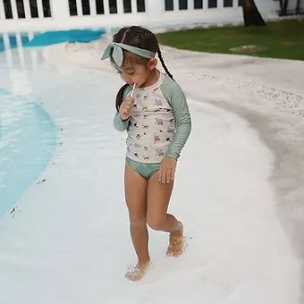 Summertide Girls Long Sleeve Rash Guard Set