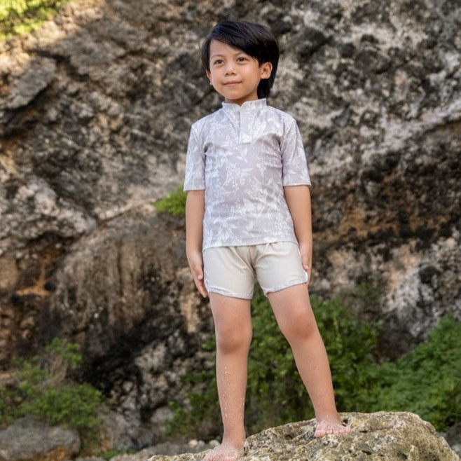Summertide x Kerokoo Boys Short Sleeve Rash Guard Set