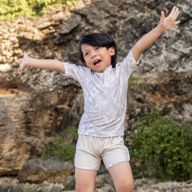 Summertide x Kerokoo Boys Short Sleeve Rash Guard Set