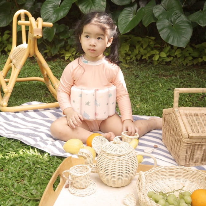 Summertide Girls Long Sleeve Floatsuit | Baju Renang Pelampung Anak
