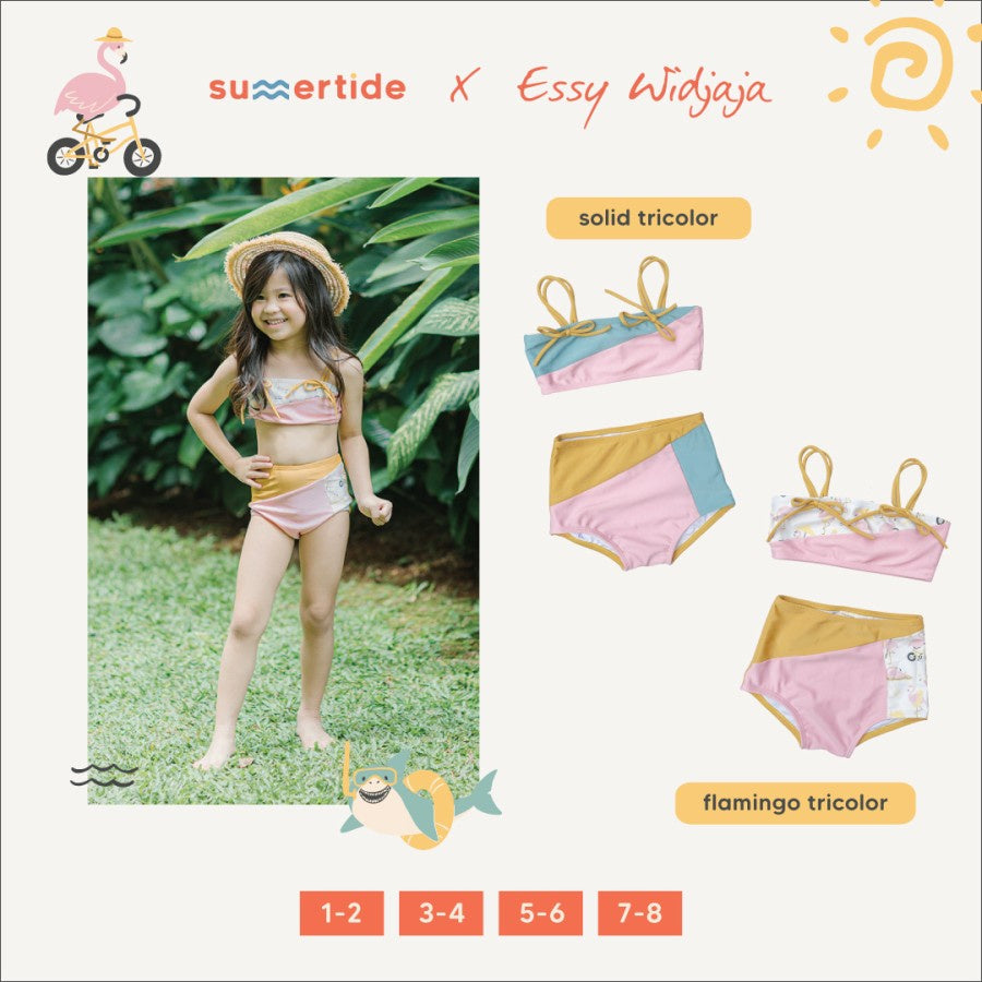 Summertide x Essy Widjaja Robin Girls Color-Block Bikini