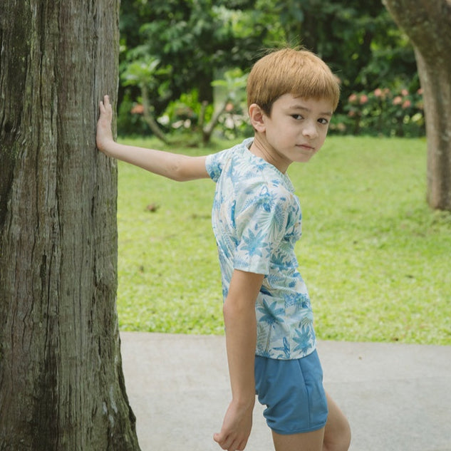 Summertide x Kerokoo Donzel Boys Short-Sleeve Rash Guard Set