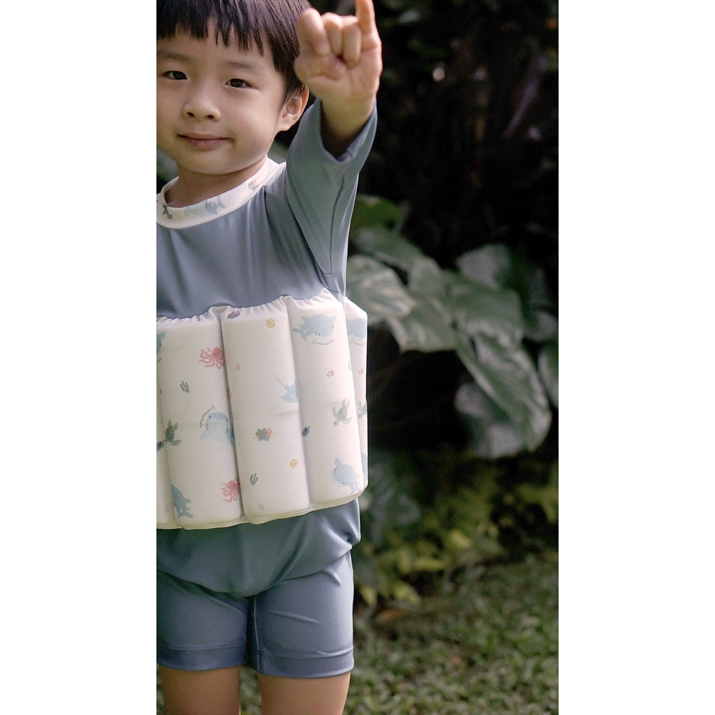 Summertide Boys Long Sleeve Floatsuit | Baju Renang Pelampung Anak