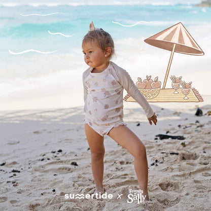 Summertide x Friends of Sally Girls Rash Guard Set