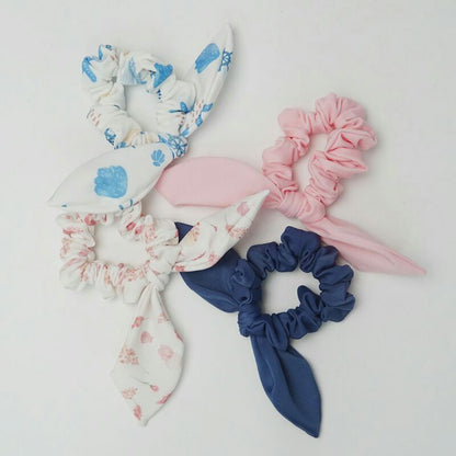 Summertide Bow Scrunchie Hair Tie | Ikat Rambut Bahan Baju Renang