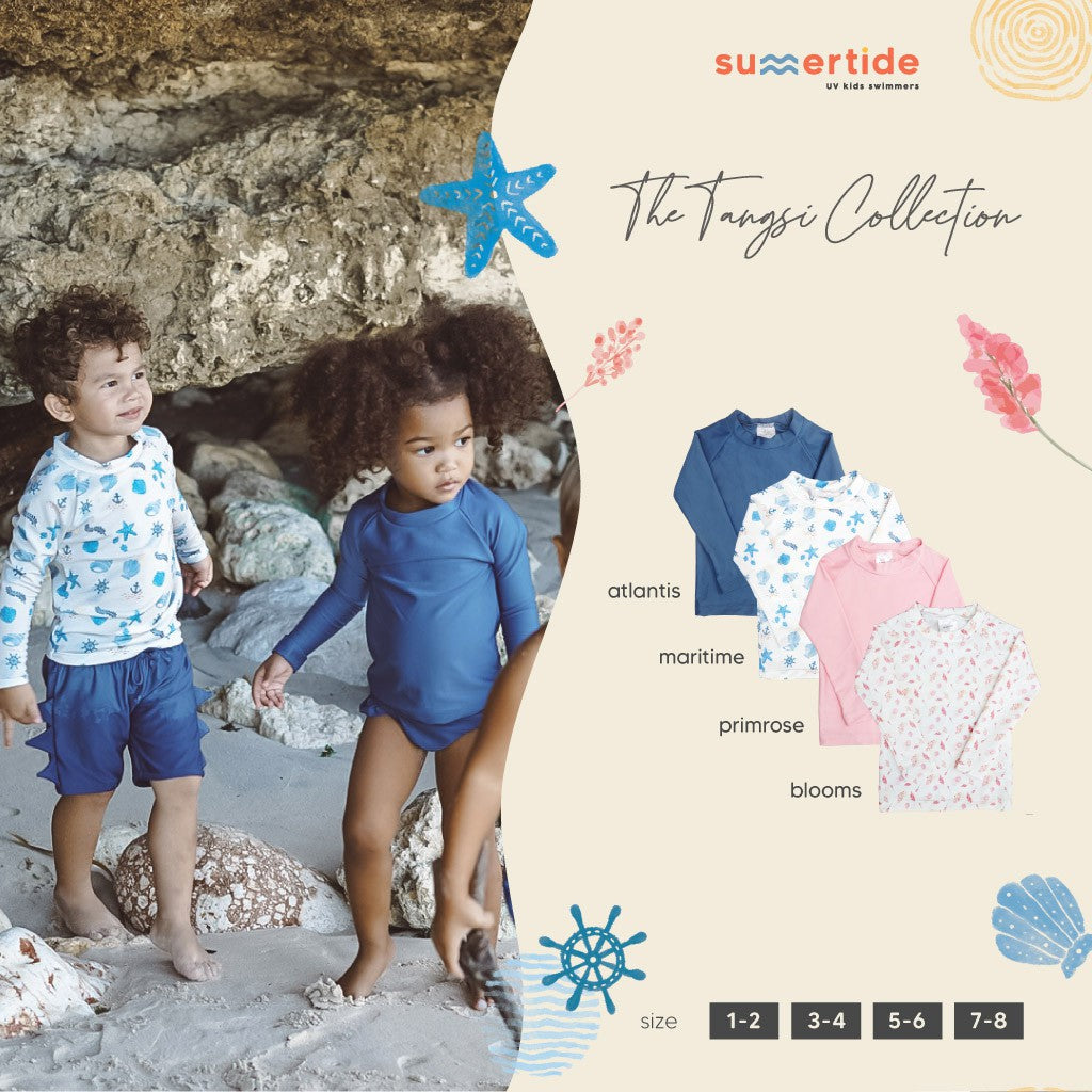 Summertide Long Sleeve Classic Rash Guard | Baju Renang Anak