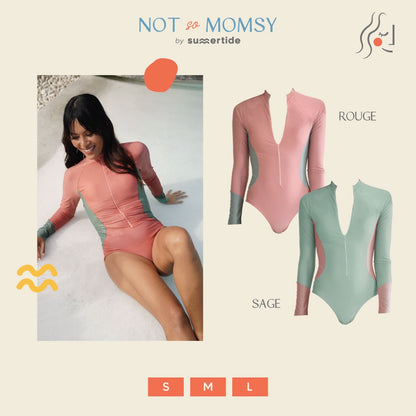 Summertide Women's Long Sleeve Surf Suit | Baju Renang Wanita