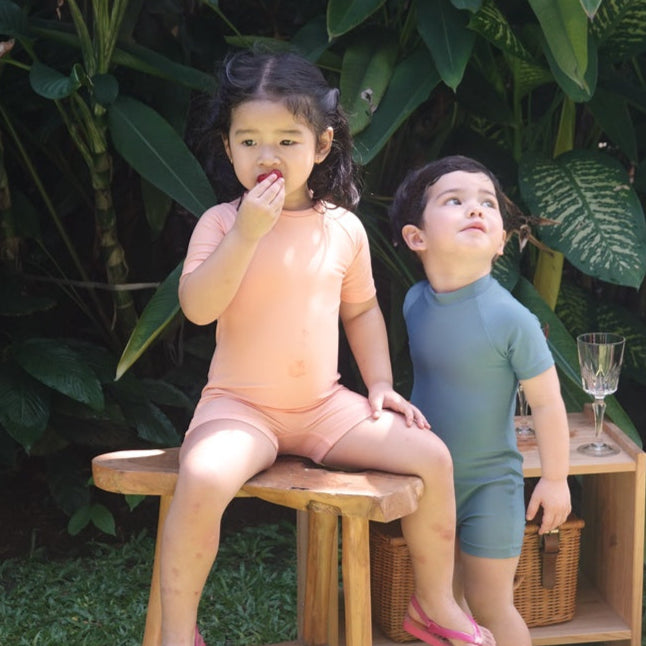 Summertide Short-Sleeve Jumpsuit | Baju Renang Anak Lengan Pendek