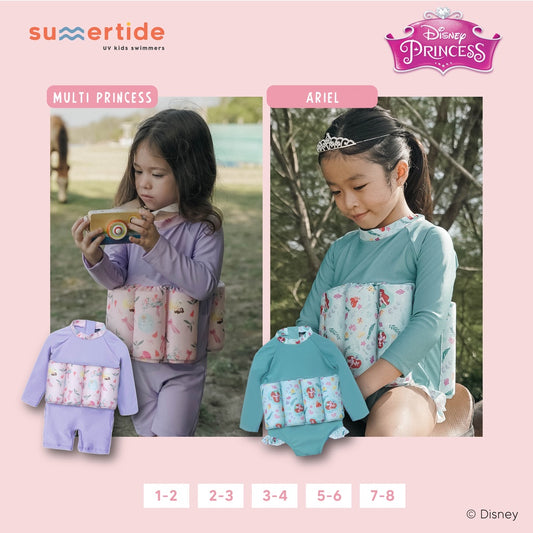 Summertide Disney Princess Be True Girls Long Sleeve Floatsuit