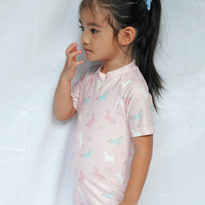 Summertide Short-Sleeve Jumpsuit | Baju Renang Anak Lengan Pendek