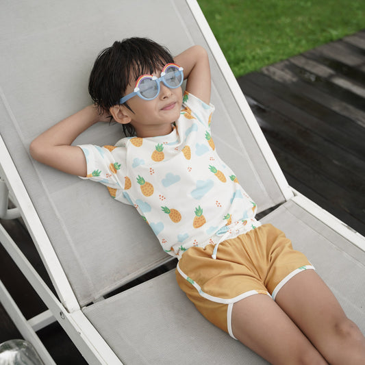 Summertide x Majoli Family Boys Short Sleeve Rash Guard Set | Yovita