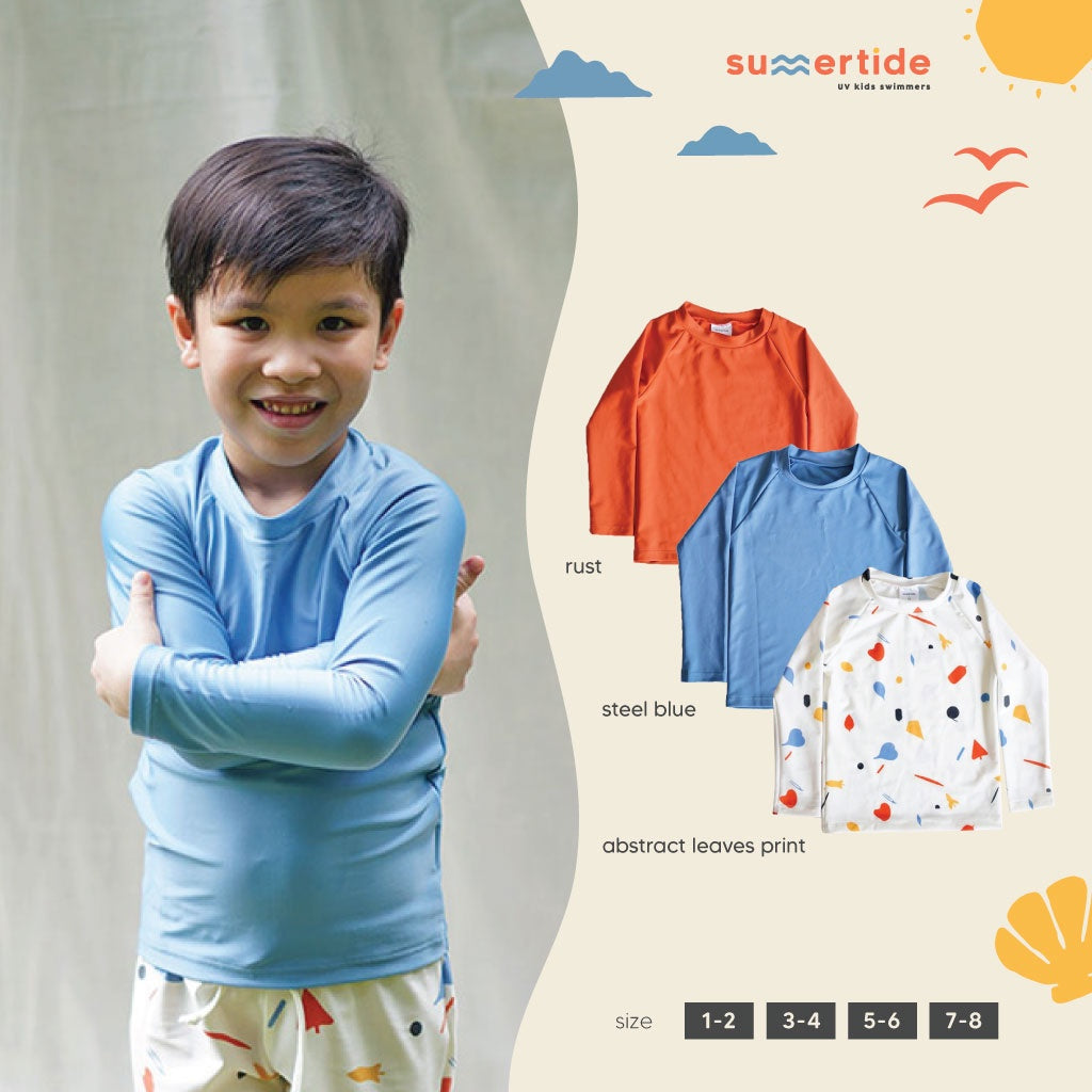 Summertide Long Sleeve Rash Guard Baju Renang Anak Lengan Panjang