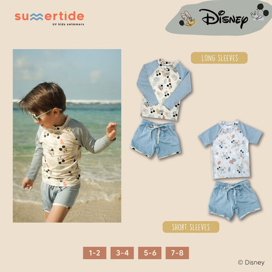 Summertide Disney Mickey & Minnie Mouse Boys Rash Guard Set