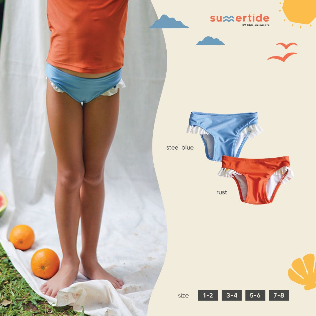 Girls Ruffle Bikini Bottom | Celana Renang UV Anak Perempuan | UPF 50+