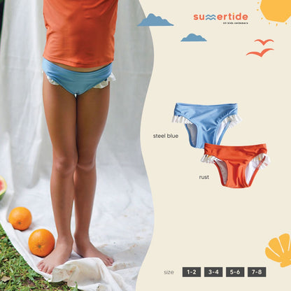 Girls Ruffle Bikini Bottom | Celana Renang UV Anak Perempuan | UPF 50+