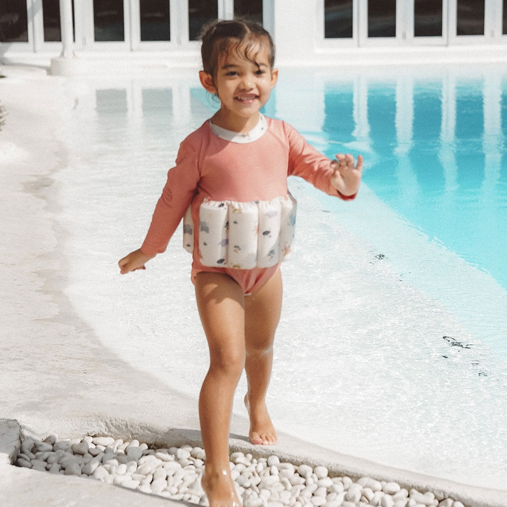 Summertide Girls Long Sleeve Floatsuit | Baju Renang Pelampung Anak
