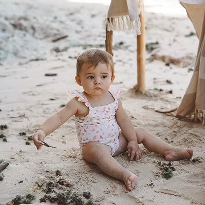 Summertide Ruffle Strap One Piece Swimsuit | Baju Renang Anak