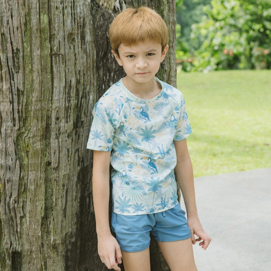 Summertide x Kerokoo Donzel Boys Short-Sleeve Rash Guard Set
