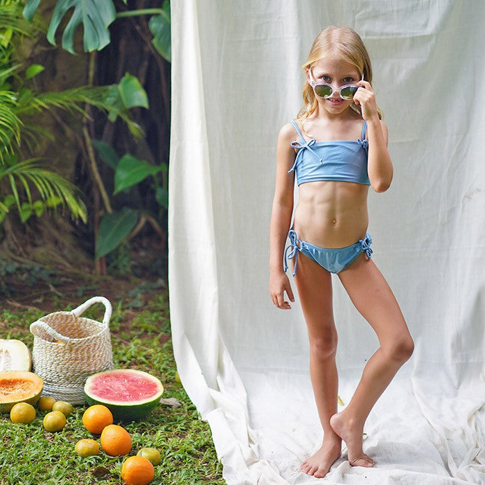 Summertide Girls Double Strap Bandeau Bikini, Baju Renang Anak