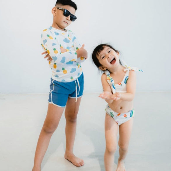Summertide x Majoli Family Girls Shoulder Tie Bikini | Yovita Lesmana
