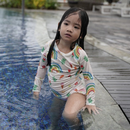 Summertide x Majoli Family Girls Long Sleeve Rash Guard Set | Yovita