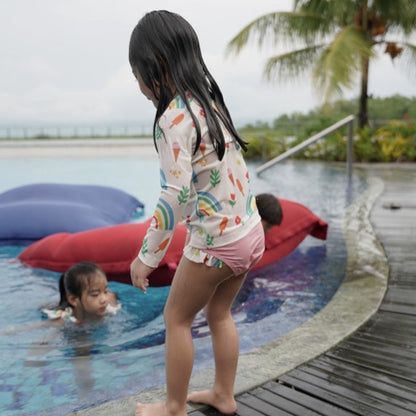 Summertide x Majoli Family Girls Long Sleeve Rash Guard Set | Yovita