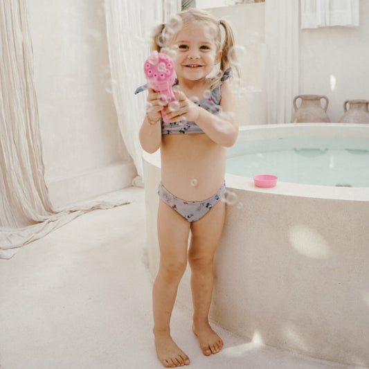 Disney 100 Summertide Girls Shoulder Tie Bikini, Minnie Mouse