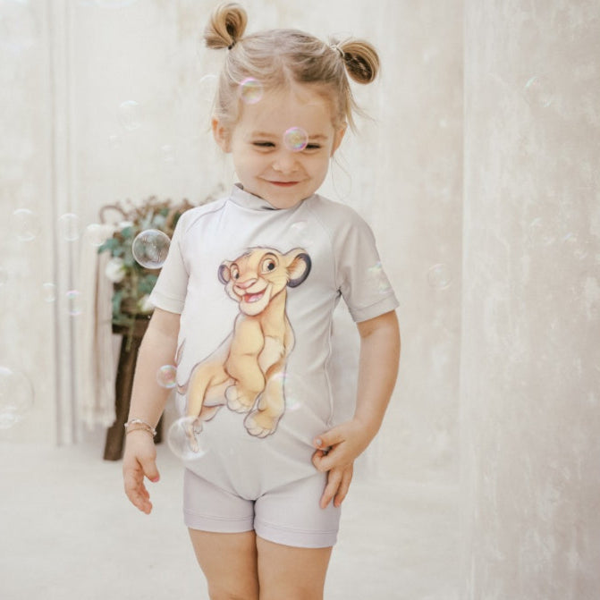 Disney 100 Summertide Unisex Jumpsuit Swimwear, Mickey Mouse, Simba
