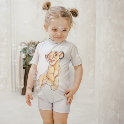 Disney 100 Summertide Unisex Jumpsuit Swimwear, Mickey Mouse, Simba