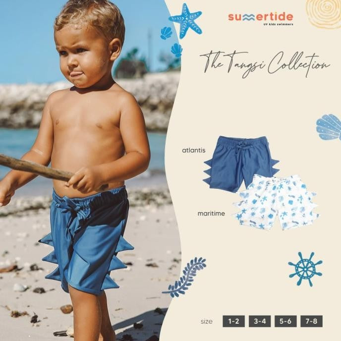 Summertide Dino Swim Shorts | Celana Renang Dinosaurus Anak Laki