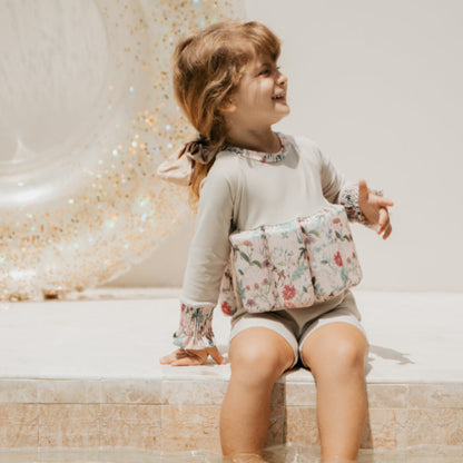 Disney Bambi Girls Smocked Long-Sleeve Floatsuit