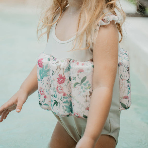 Disney Bambi Girls Sleeveless Floatsuit