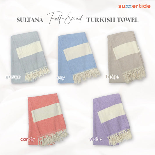 Summertide Sultana Full-Sized Turkish Towel | Handuk Besar Turkey