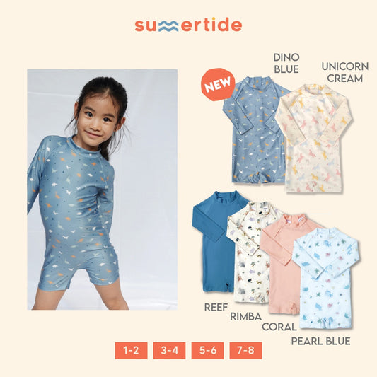 Summertide Long-Sleeve Jumpsuit | Baju Renang Anak Lengan Panjang
