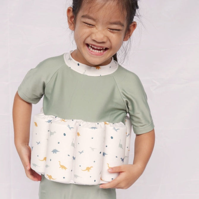 Summertide Boys Short Sleeve Floatsuit | Baju Renang Pelampung Anak