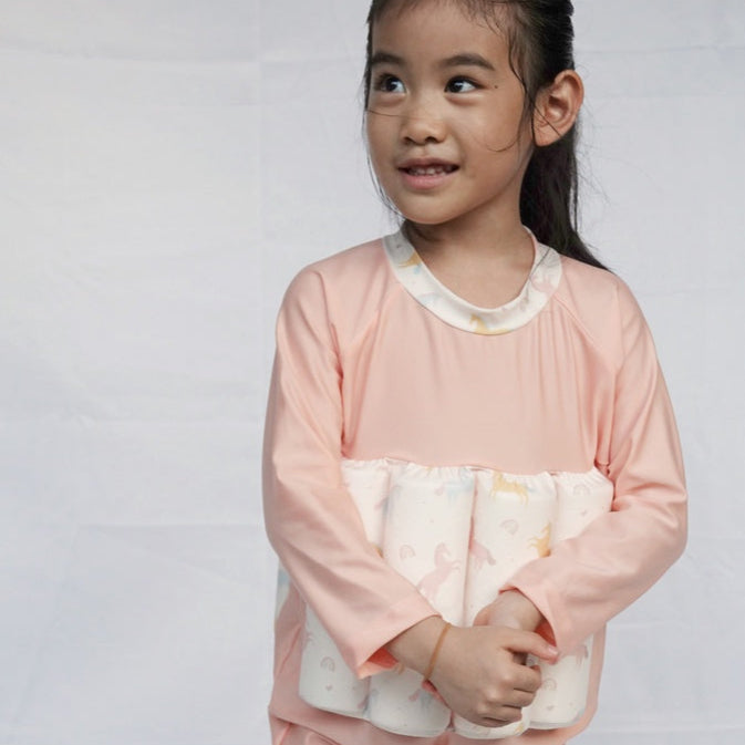 Summertide Girls Long Sleeve Floatsuit | Baju Renang Pelampung Anak