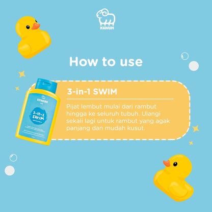 Khnum 3-in-1 After Swim Care | Shampoo & Sabun Renang Anak