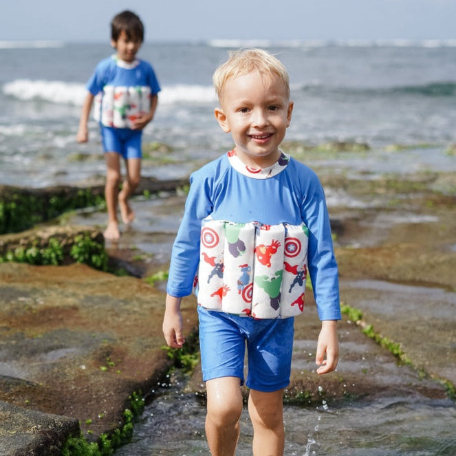 Marvel Avengers Assemble Summertide Boys Long Sleeve Floatsuit
