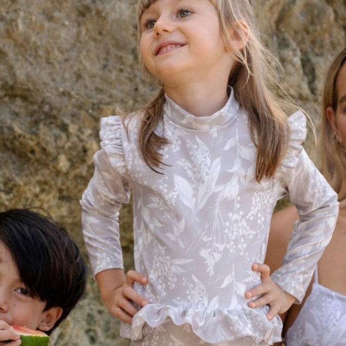 Summertide x Kerokoo Girls Ruffle Long Sleeve Jumpsuit