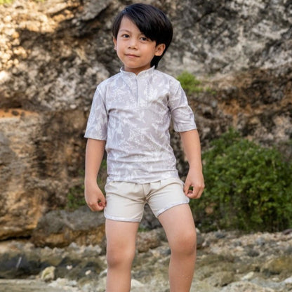 Summertide x Kerokoo Boys Short Sleeve Rash Guard Set