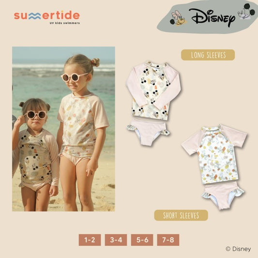 Summertide Disney Mickey & Minnie Mouse Girls Rash Guard Set